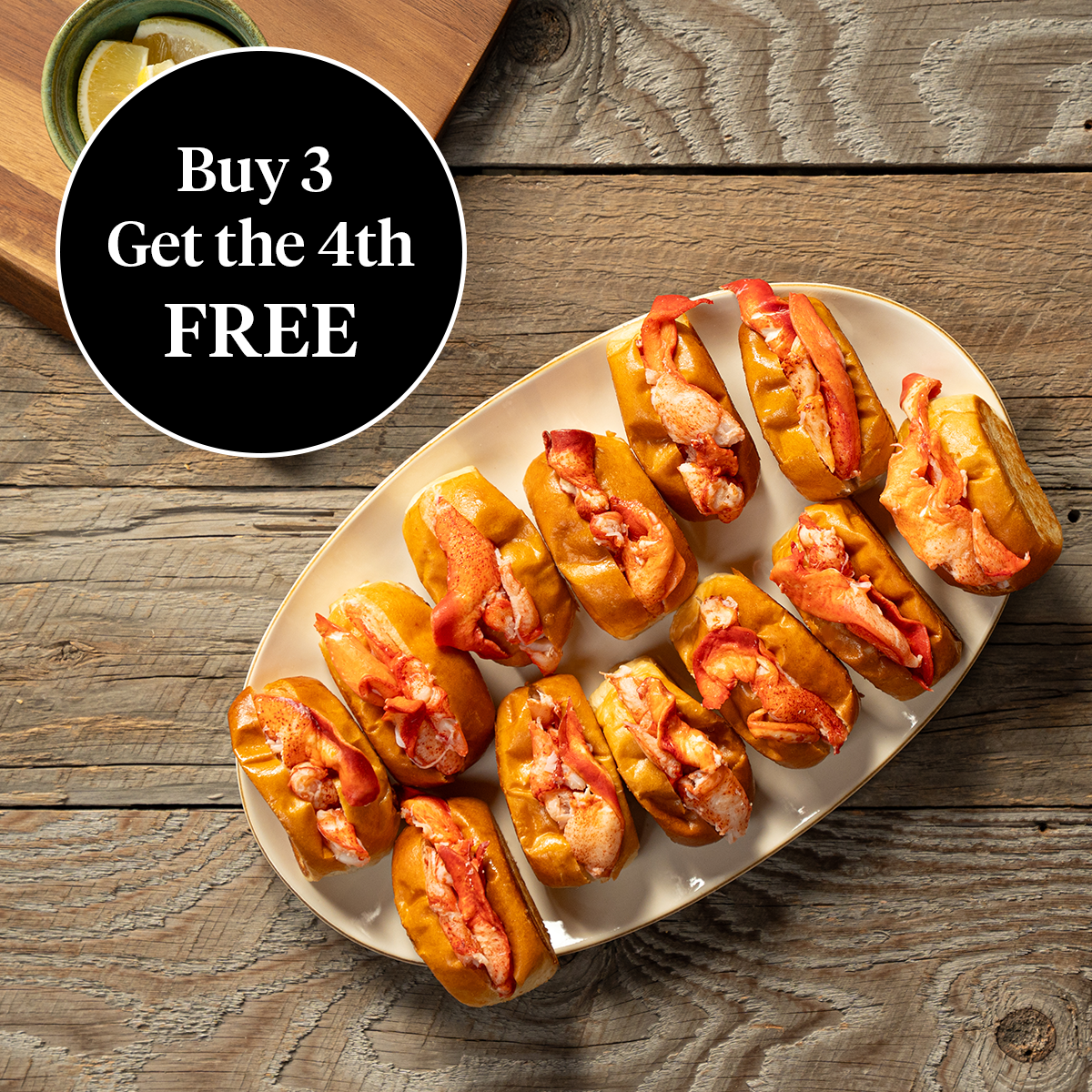 Buy 3 Get 1 FREE Mini At-Home Lobster Roll Kit