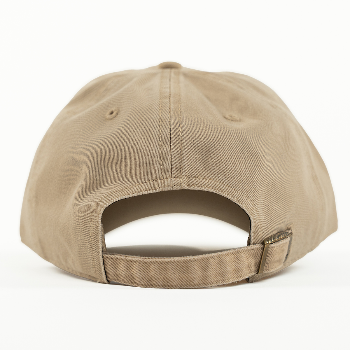 Beige baseball cap on a white background