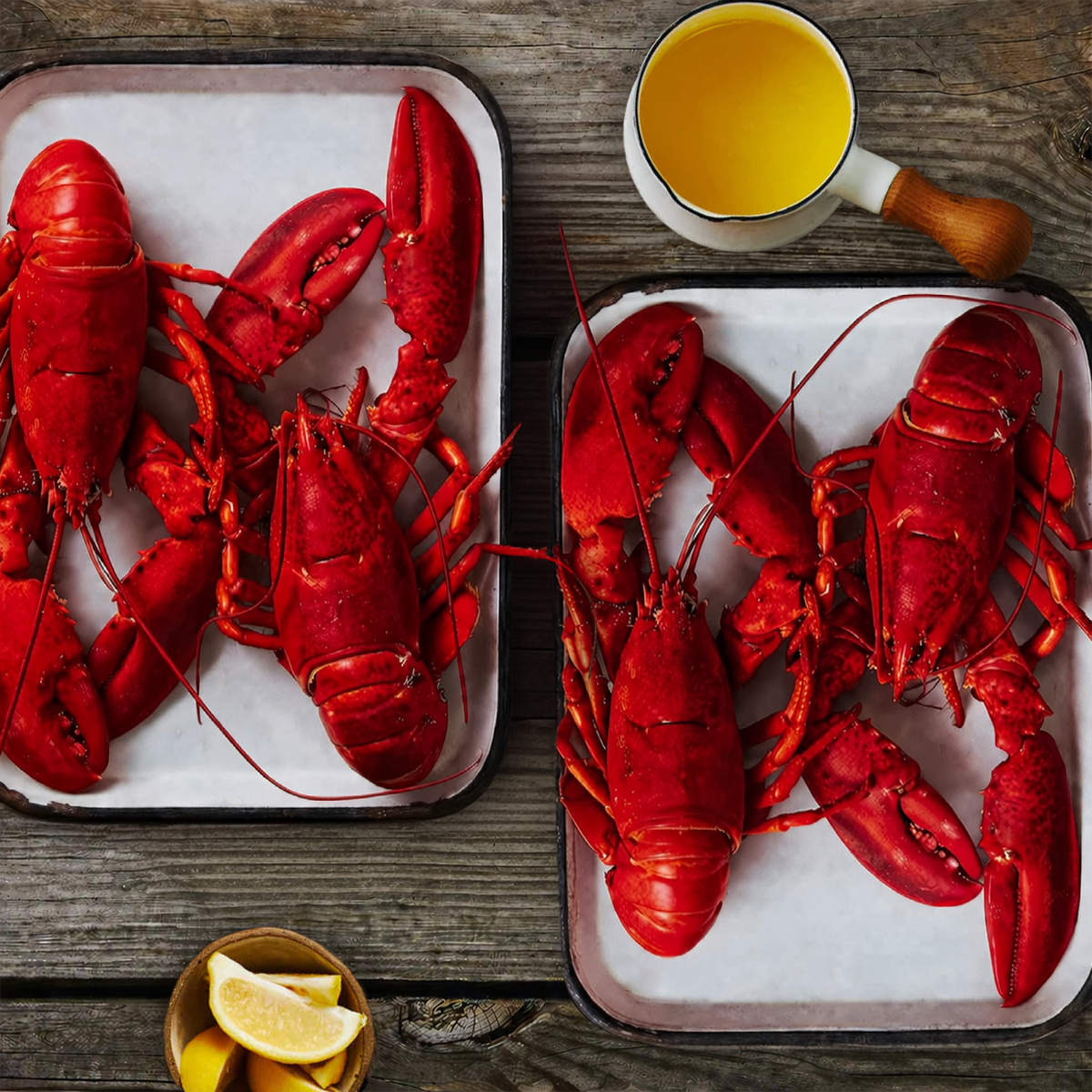 Live Maine Lobster Seafood Boil Bundle (4-Pack)